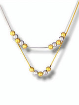 Two Strand Mixed Bead Necklace