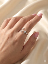Star Open Ring with Simple Adjustable Fit