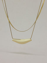 Layered Elongated Pendant Necklace