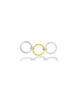 Two-Tone Trio Link Ring