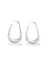 Elegant Gold Teardrop Hoop Earrings