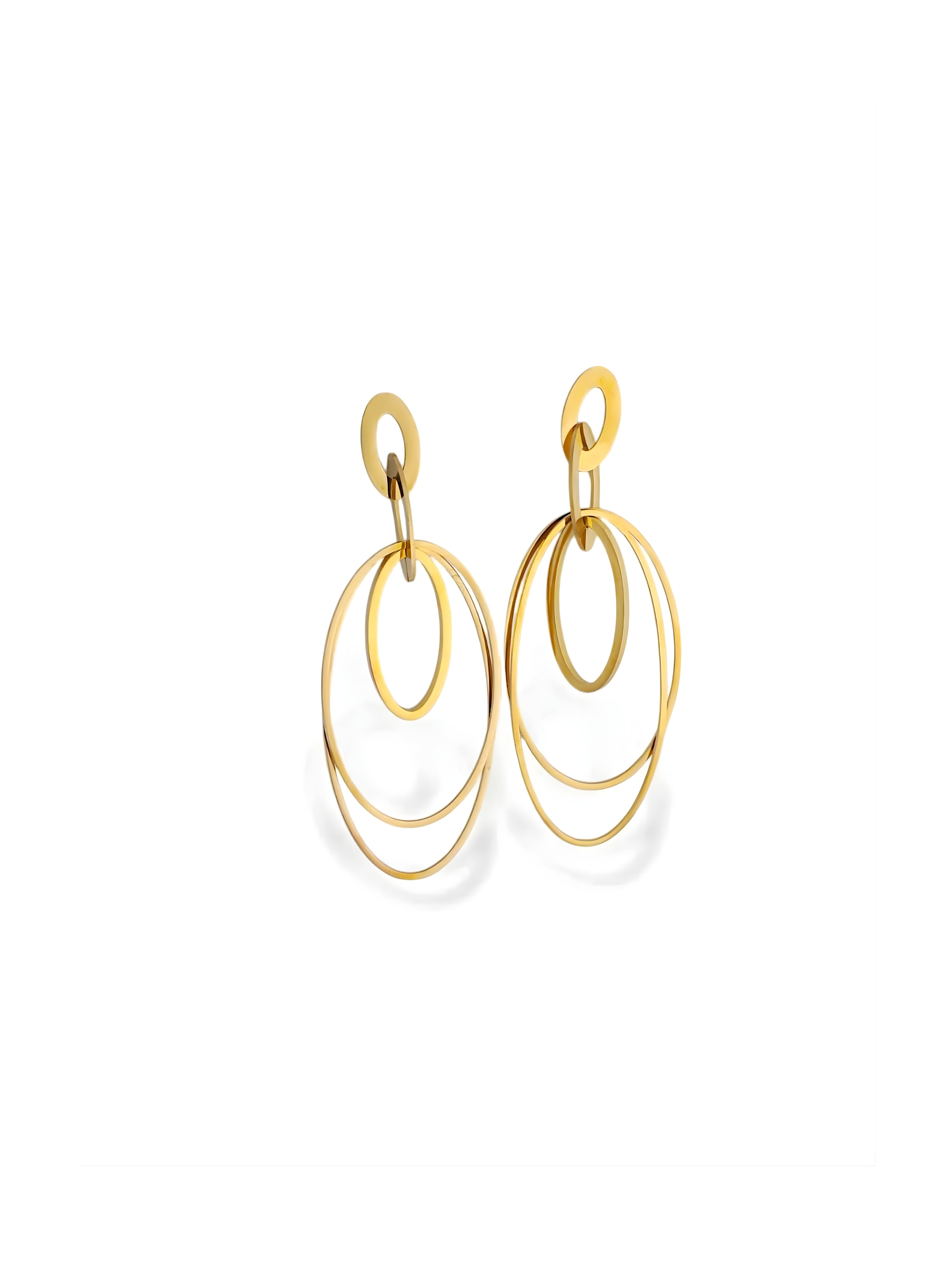 Layered Oval Hoops