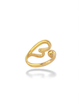 Heart Shaped Pearl Ring