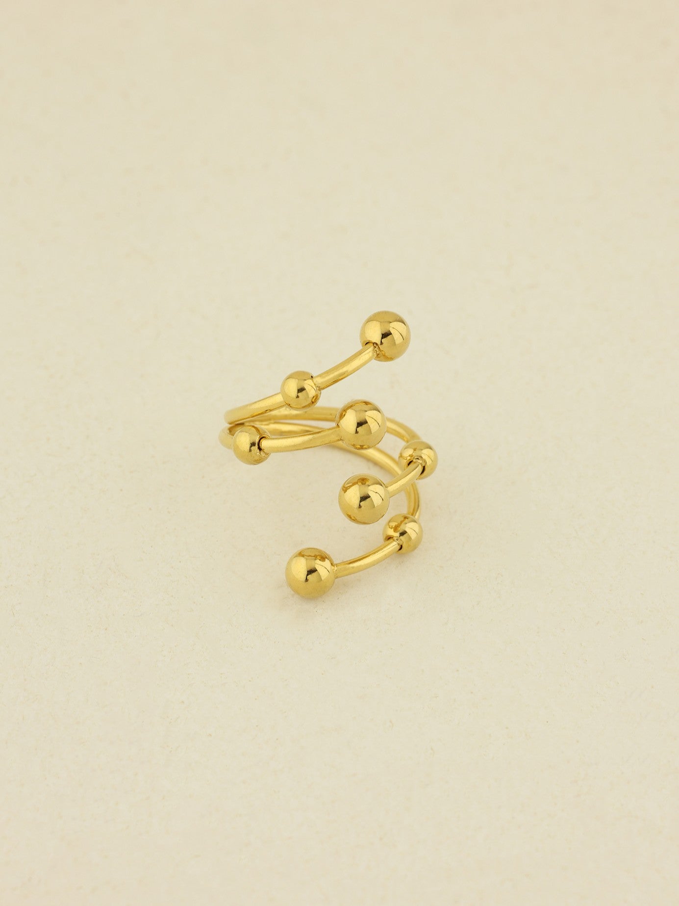 Two Tone Spiral Ring
