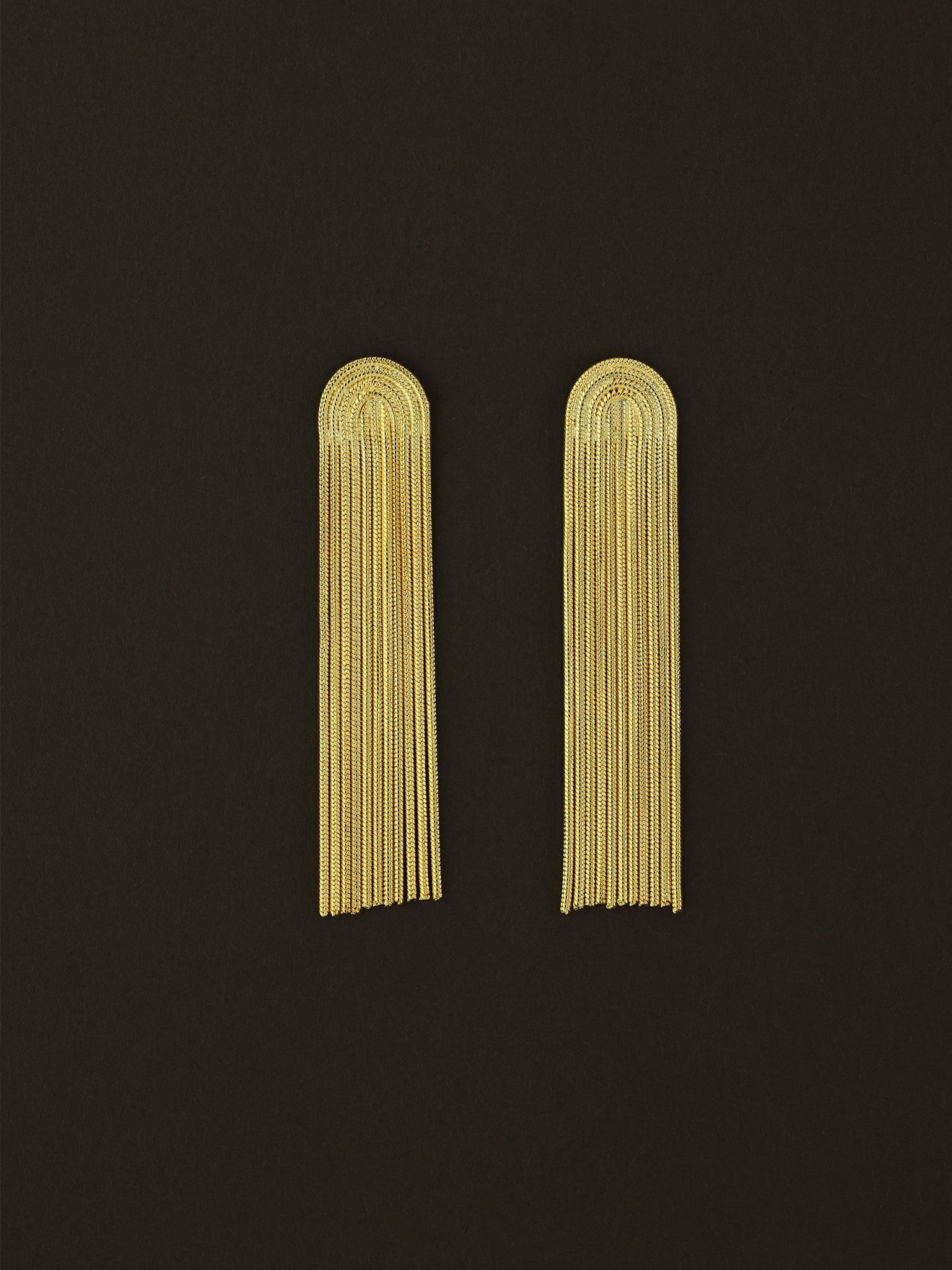 Wave Chain Drop Earrings