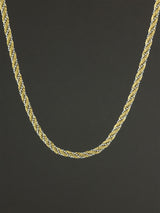 Dual-Tone Twisted Rope Chain