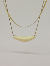 Layered Elongated Pendant Necklace