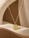 Spiral Rose Pendant Necklace
