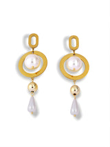 Regal Pearl Drop Earrings