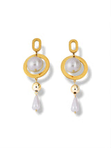 Regal Pearl Drop Earrings