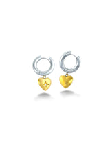 Radiant Heart Mixed-Metal Earrings