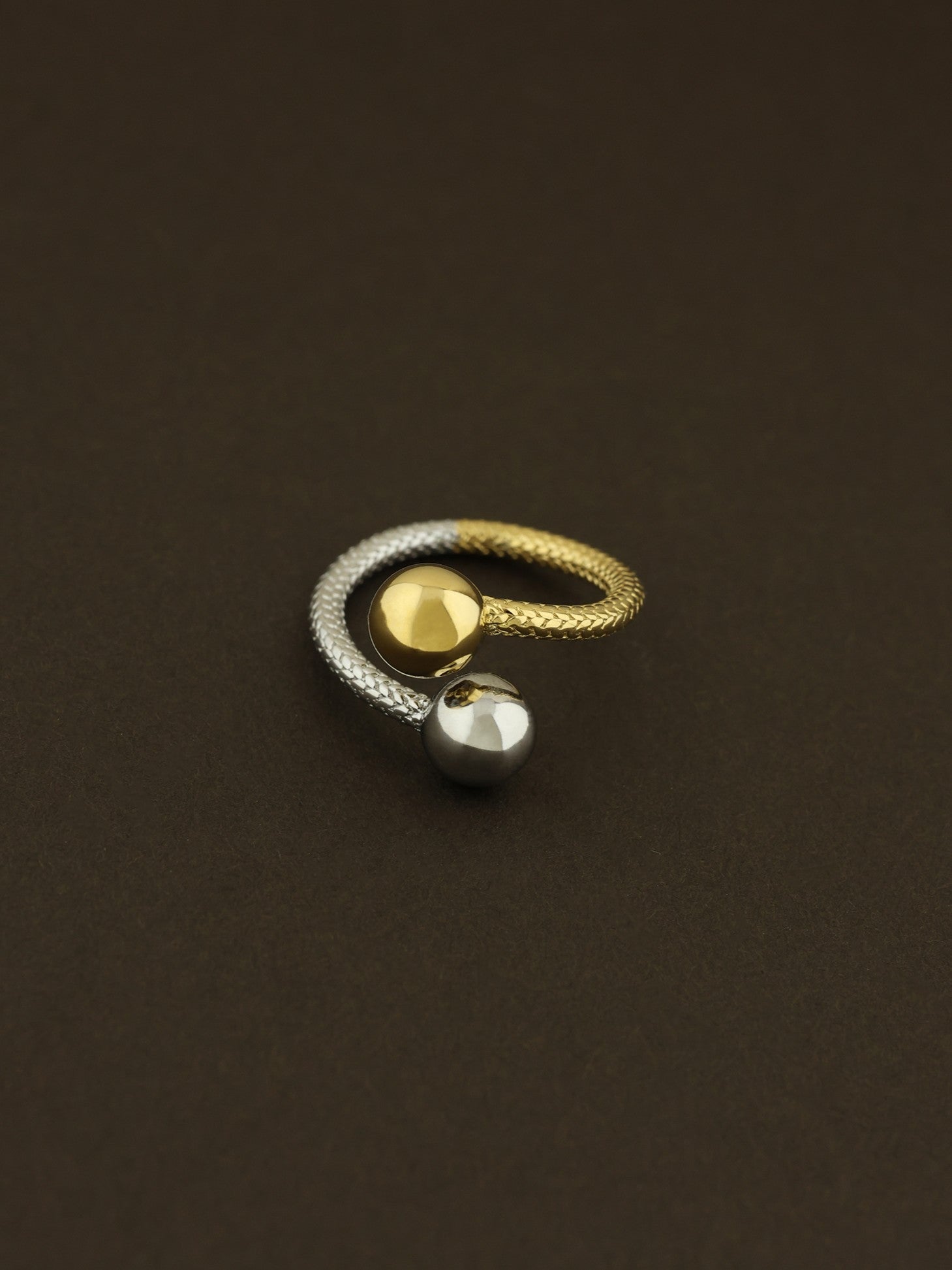 Twin Sphere Ring