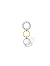 Tri-Tone Cascading Hoop Drop
