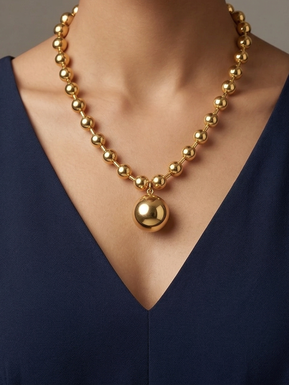 Sphere Drop Necklace