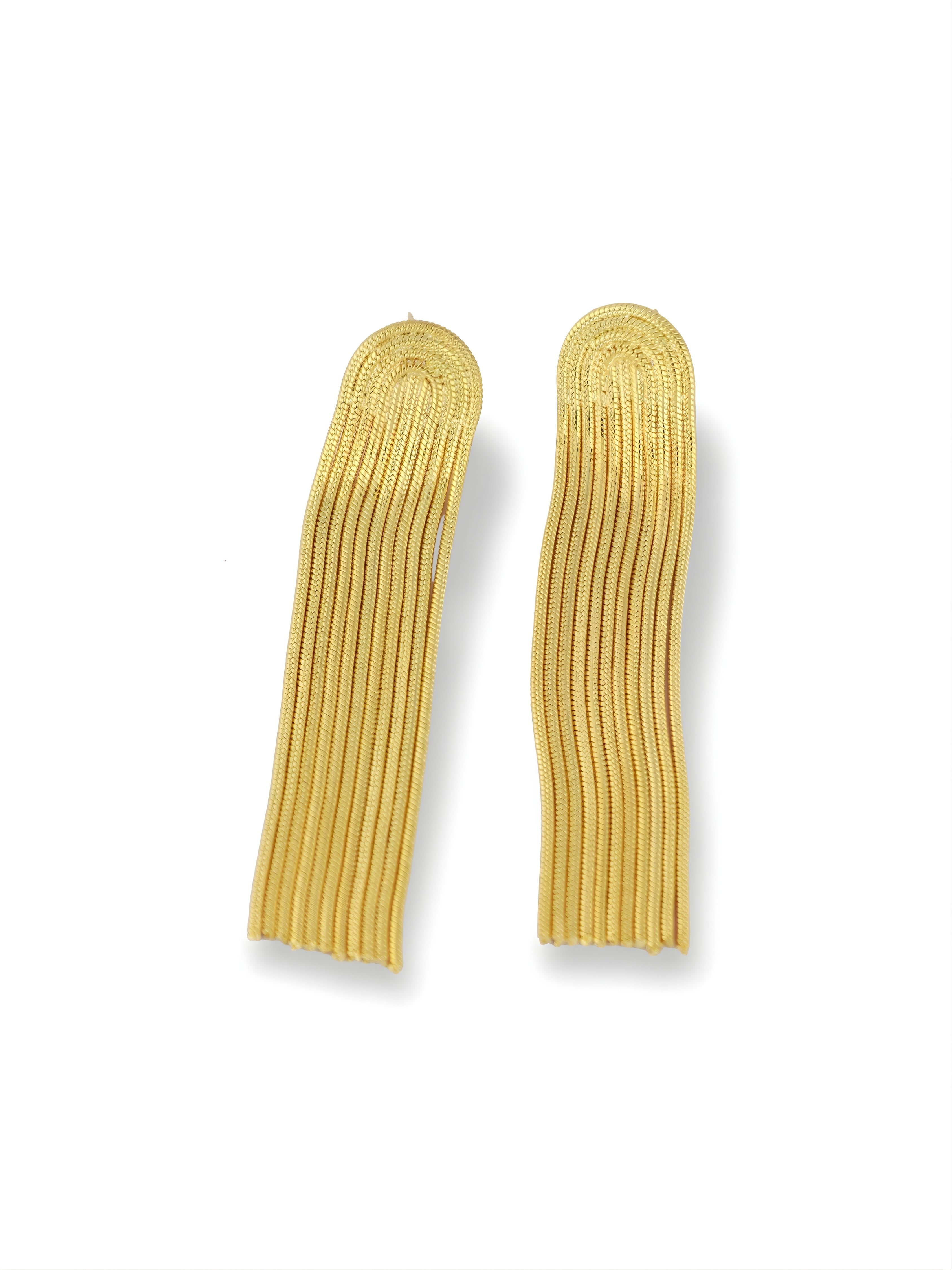 Soft Wave Gold Chain Drop Earrings