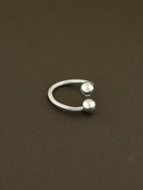 Twin Sphere Open Ring