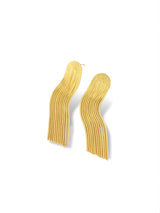 Wave Chain Drop Earrings