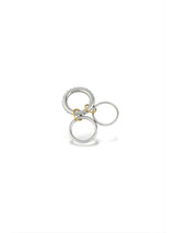 Studded Center Triple Ring Drop
