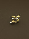 Two Tone Spiral Ring