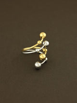 Two Tone Spiral Ring
