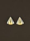 Tri Face Triangle Earring