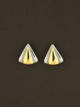 Tri Face Triangle Earring