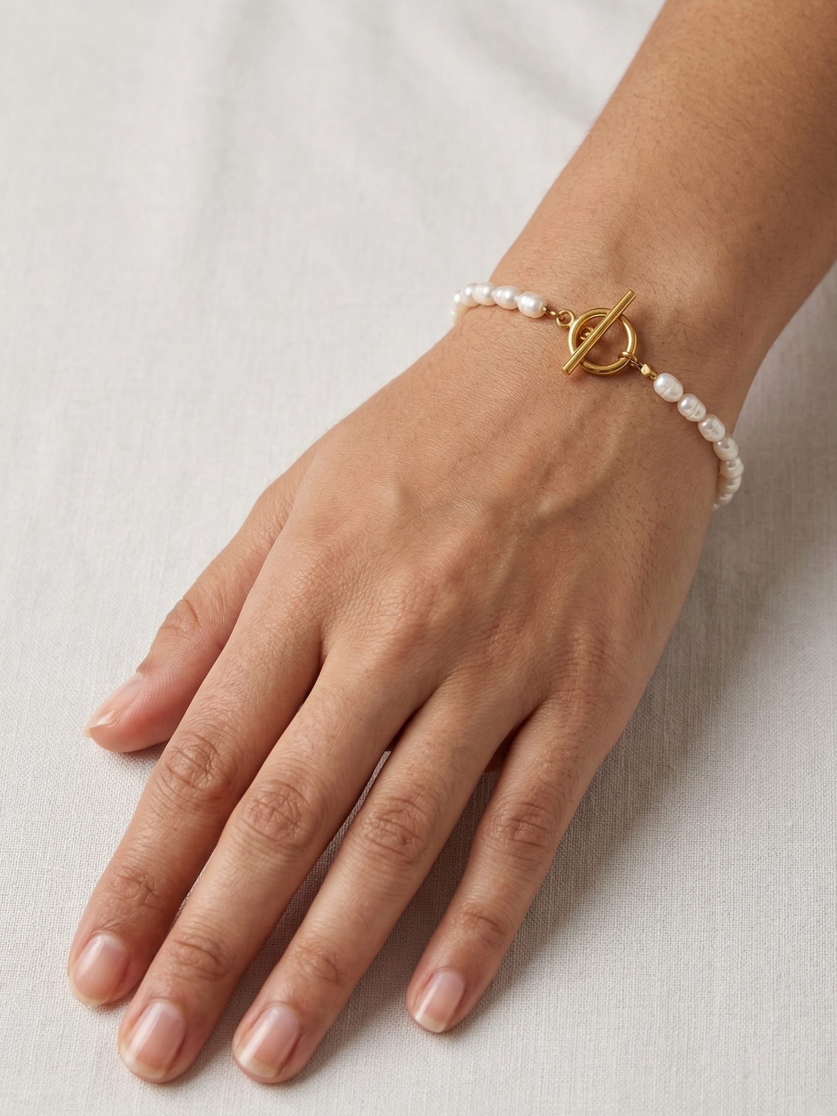 Pearl Toggle Bracelet