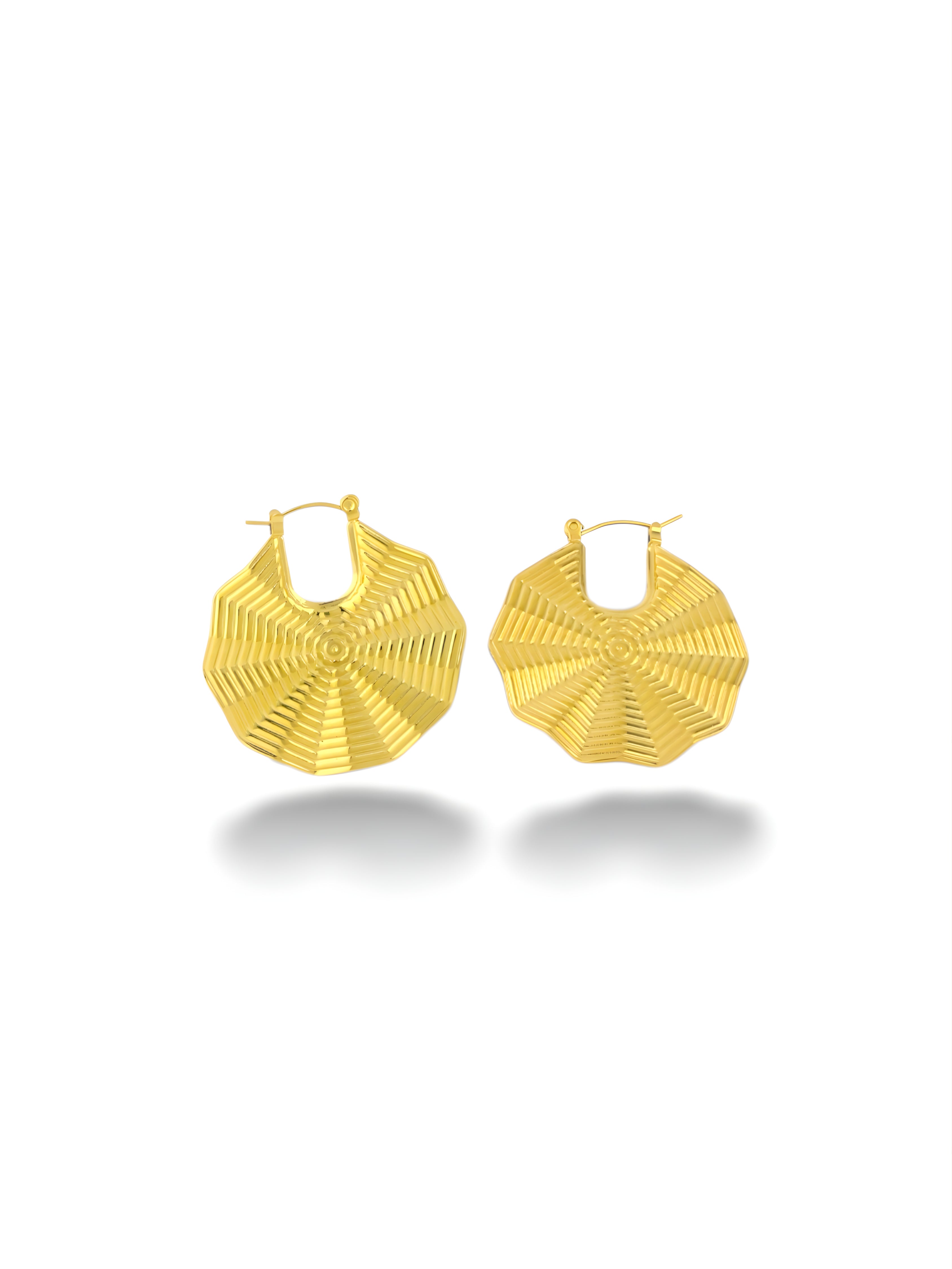 Ribbed Fan Hoops