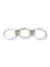 Spherical diamond Triple Ring