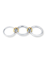 Linked Sparkle Triple Ring