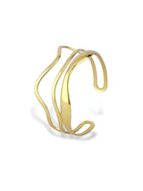 Stunning Gold Meteor Bangle with Shiny Looks