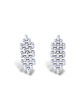 Bold Black Textured Drop Earrings