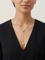 Droplet Lariat Necklace