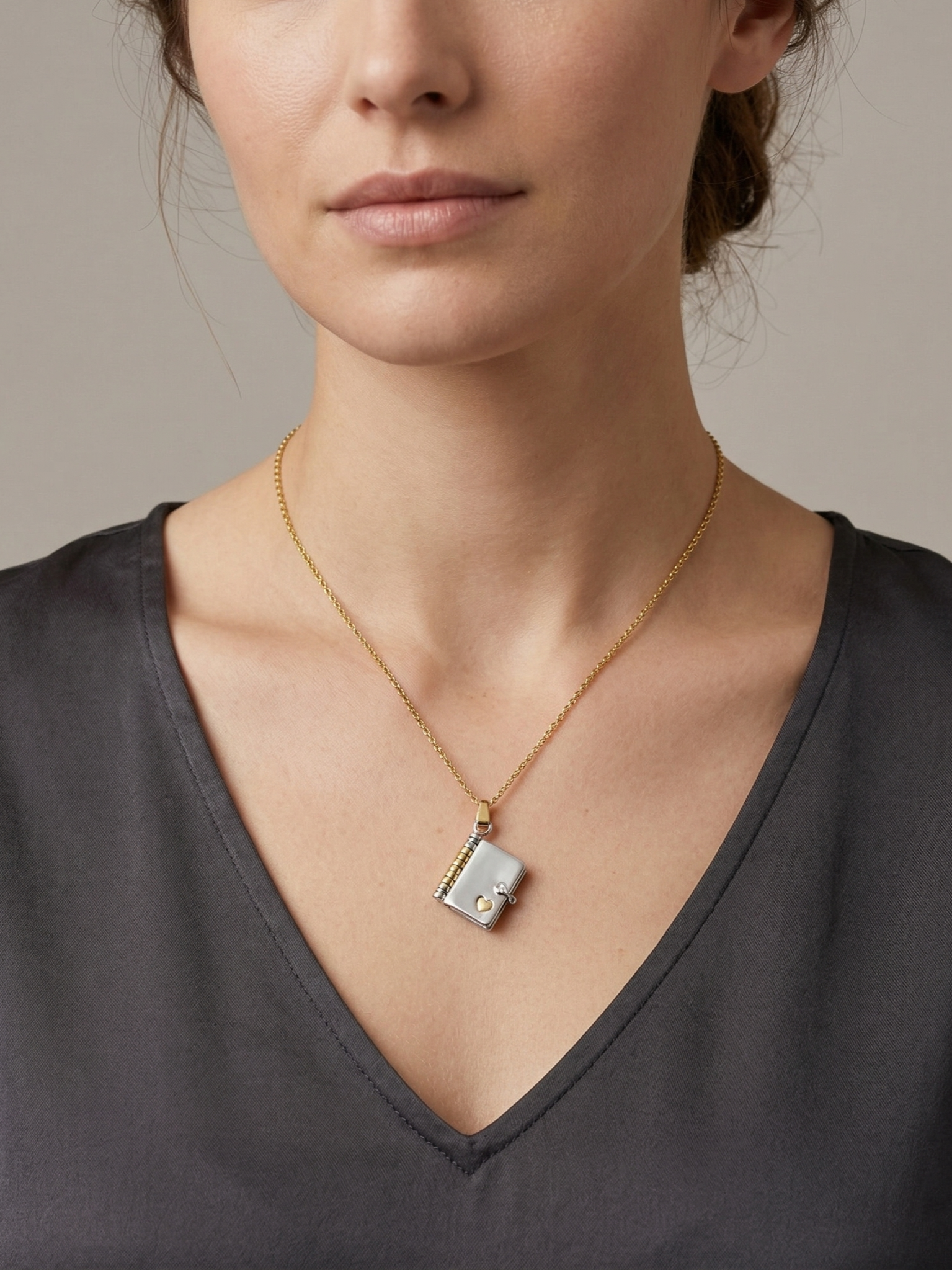 Secret Journal Heart Pendant