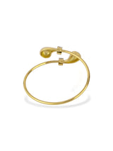 Elegant Halo Knot Open Cuff Bangle with Sparkles