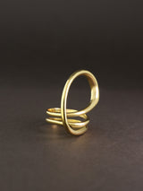 Avant-Garde Swirl Ring