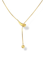 Water Drop Long Chain Necklace