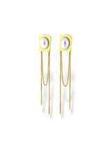 Deco Pearl Tassel Earrings