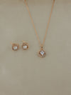 Radiant Swirl Pendant & Studs Set