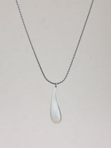 Liquid Chrome Drop Necklace
