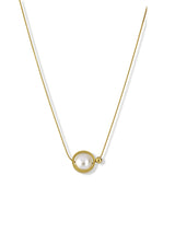 Classy Gold Plated Pearl Necklace for Women