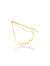 Elegant Gold Silken Wavy Chain Choker Adjustable Necklace