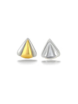 Tri Face Triangle Earring