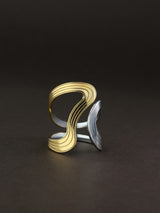 Twin Curve Open Ring
