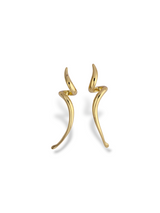 Velour Circles Stylish Gold Twist Hoop Earrings