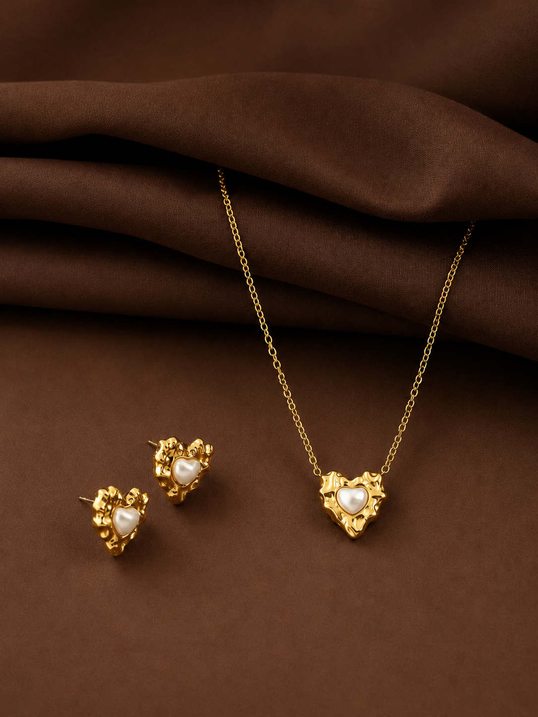 Sculpted Molten Heart Set