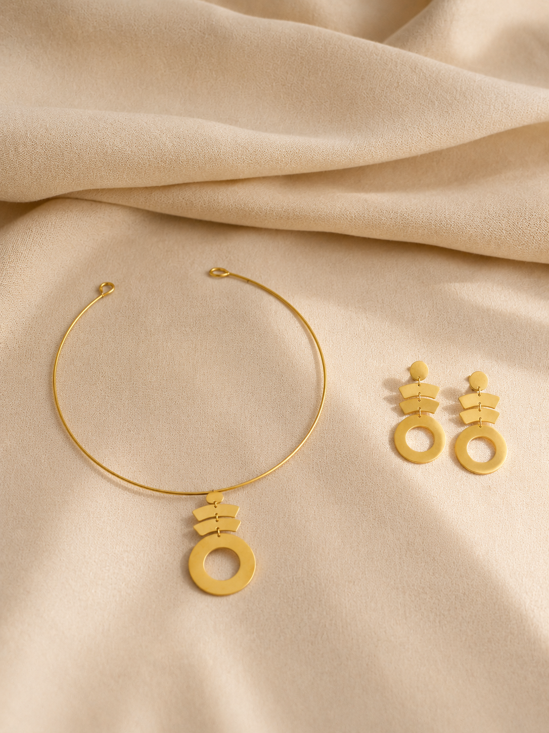 Circle Bar Jewelry Set