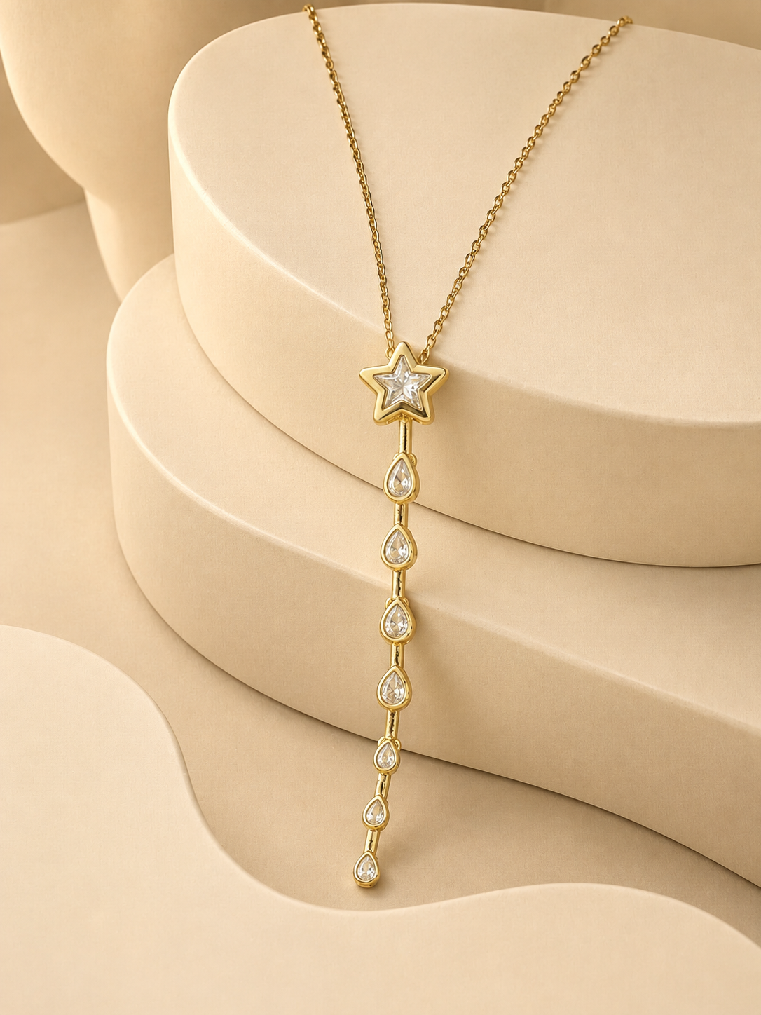 Celestial Shooting Star Y-Necklace