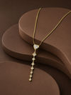 Solstice Heart & Geometric Cascade Y-Pendant