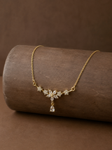 Crystal Botanical Drop Pendant